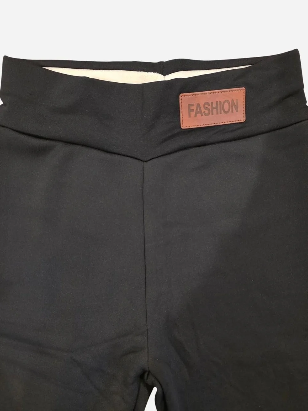 Black Fleece-Lined Leggings -